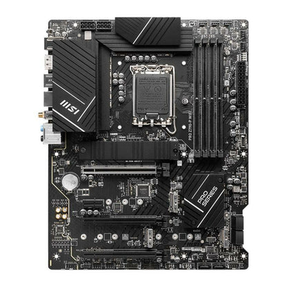 MSI PRO Z790-P WiFi ProSeries Mainboard (Unterstützt Intel Prozessoren der 12./13./14. Generation, LGA 1700, DDR5, PCIe 5.0, M.2, 2,5 Gbit/s LAN, USB 3.2 Gen2, HDMI/DP, Wi-Fi 6E, Bluetooth 5.3, ATX) (Generalüberholt)