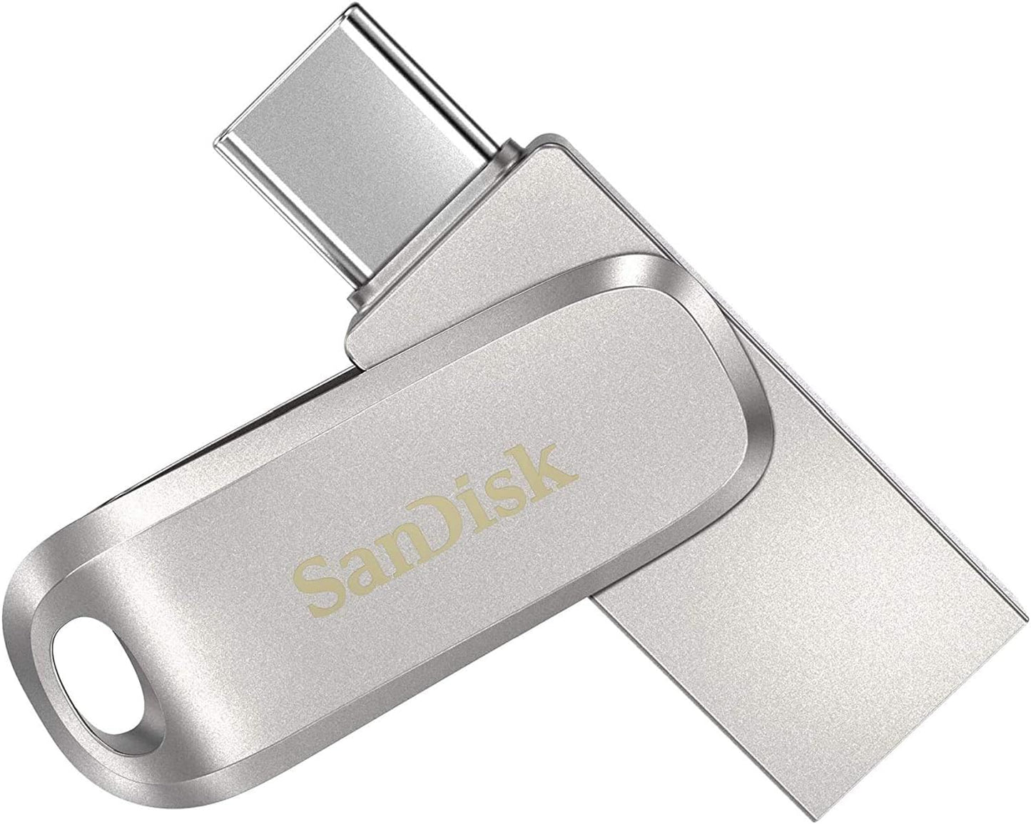 SanDisk Ultra Dual Drive Luxe USB Typ-C 1 TB Flash-Laufwerk für Smartphones, Tablets und Computer – High-Speed ​​USB 3.1 USB-Stick (SDDDC4-1T00-G46) im Bundle mit (1) Everything But Stromboli Lanyard 