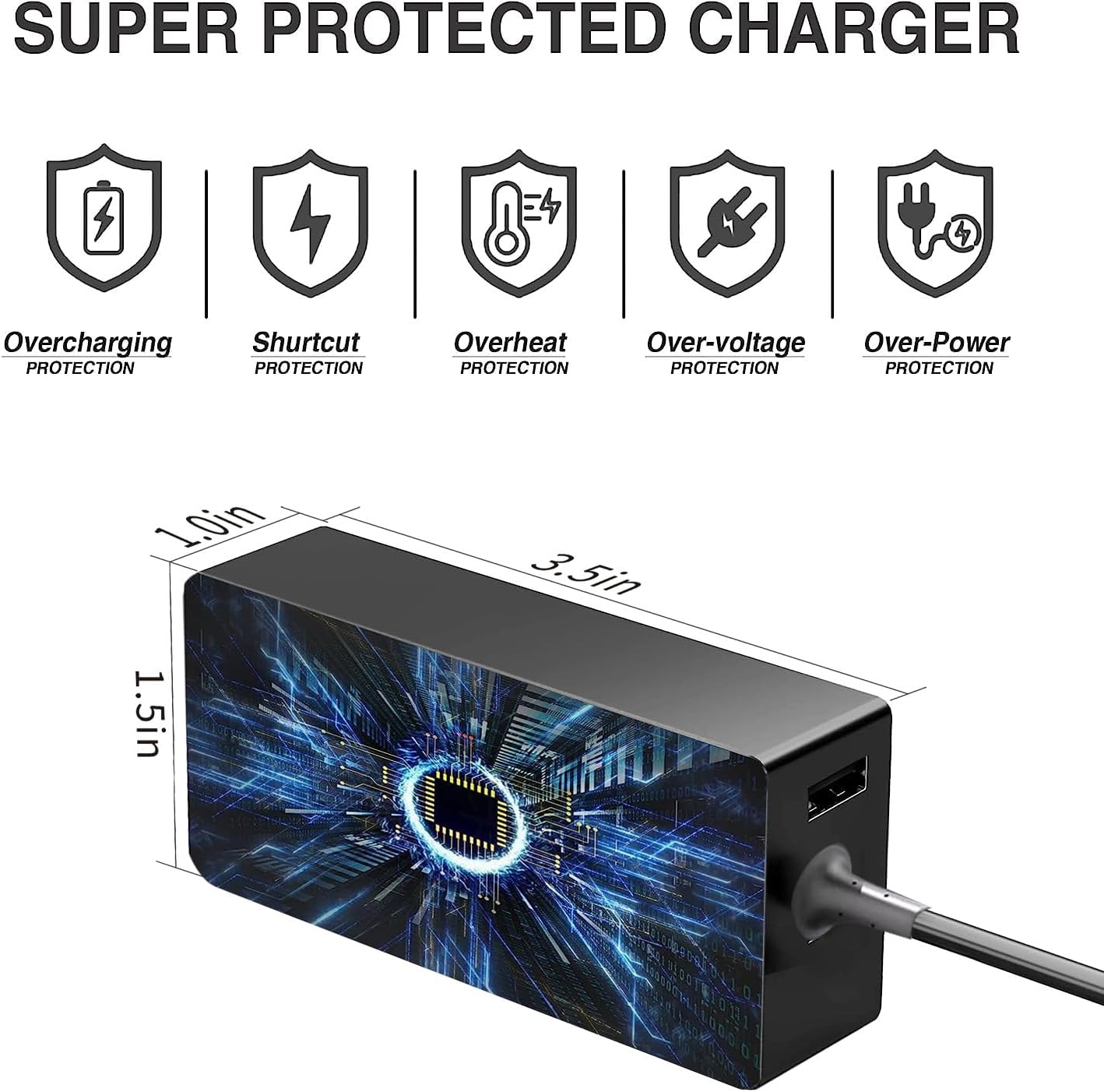 100W USB C Laptop Car Charger for Dell Latitude/Dell XPS, Lenovo Thinkpad/Yoga/IdeaPad, MacBook Pro/Air, HP Spectre/Elitebook, LG Gram, Samsung Acer Asus Chromebook Charger