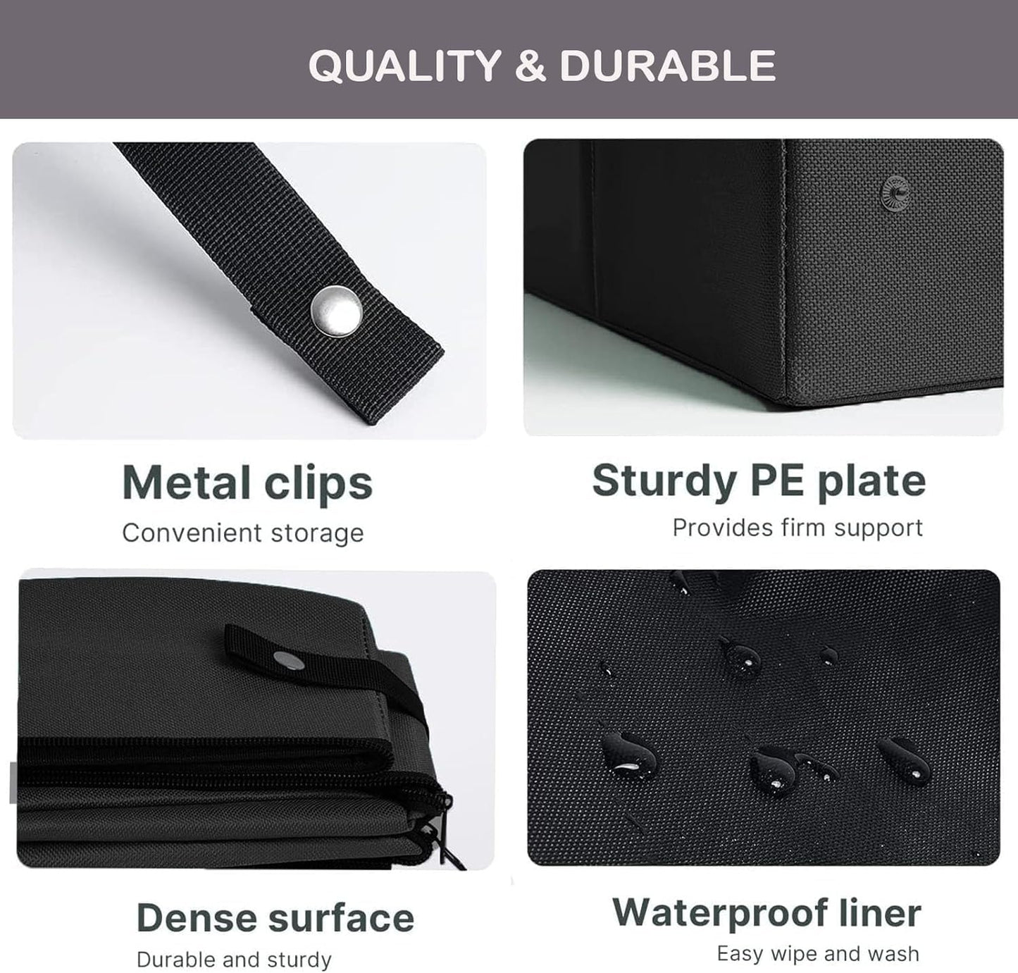 Tragbare Katzentoilette für Reisen mit Reißverschlussdeckel, faltbar, auslaufsicher, geruchsneutral, wasserdicht, leicht zu transportieren, ideal für Hotels und Autos