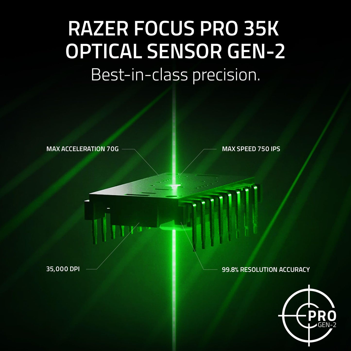 Razer Viper V3 Pro Kabellose Gaming-Maus für E-Sport: Symmetrisch – 54 g leicht – 8.000 Abtastraten – 35.000 DPI optischer Sensor – Optische Schalter der 3. Generation – 8 programmierbare Tasten – 95 Stunden Akkulaufzeit – Schwarz (Generalüberholt)
