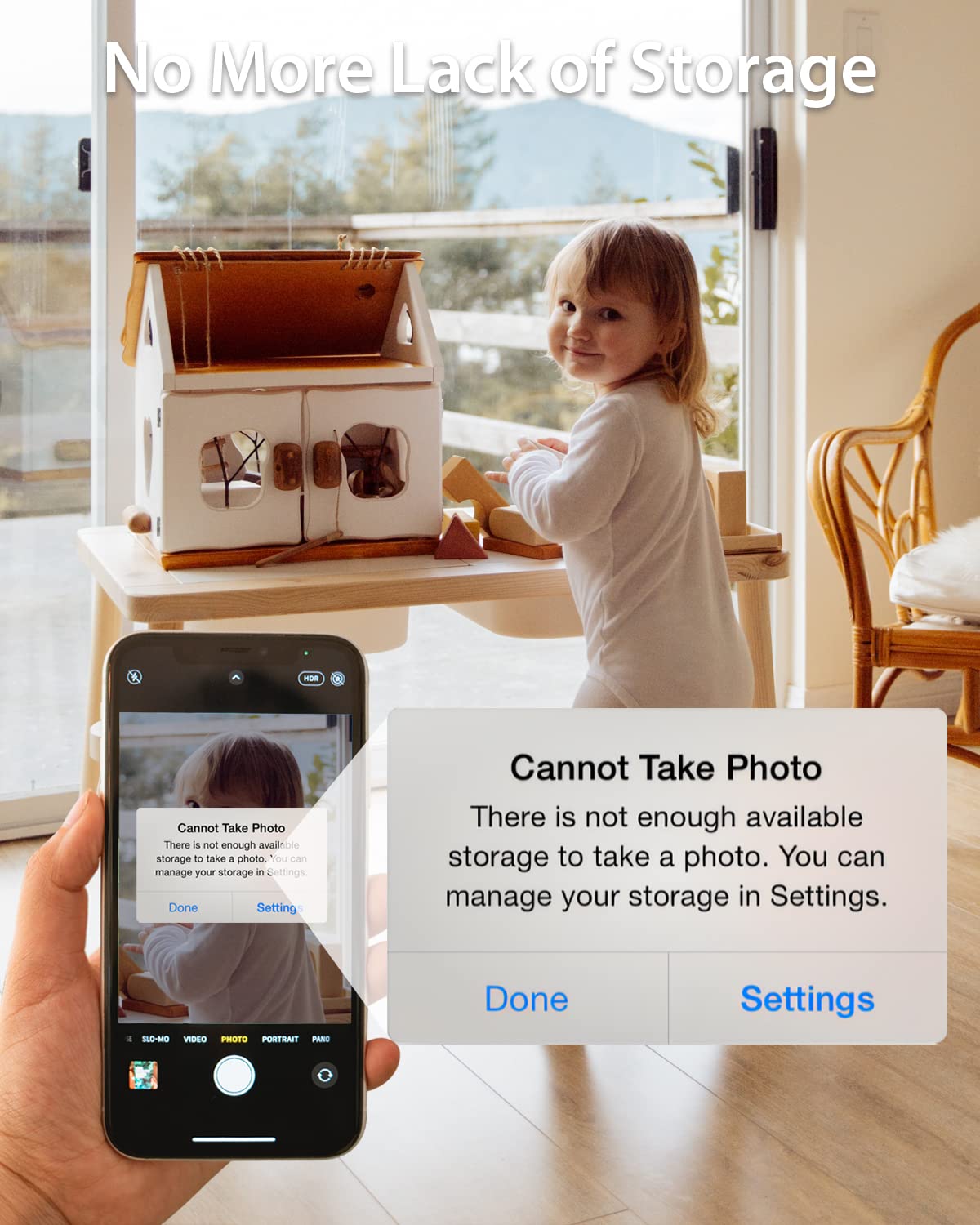 NEWQ 1 TB externe Festplatte für iPhone, iPad, MacBook – USB 3.0, 2.0, 2.0 3.0 – Kompatibel mit iOS &amp; Android, Speichern von Fotos, Videos, Musik, Dokumenten