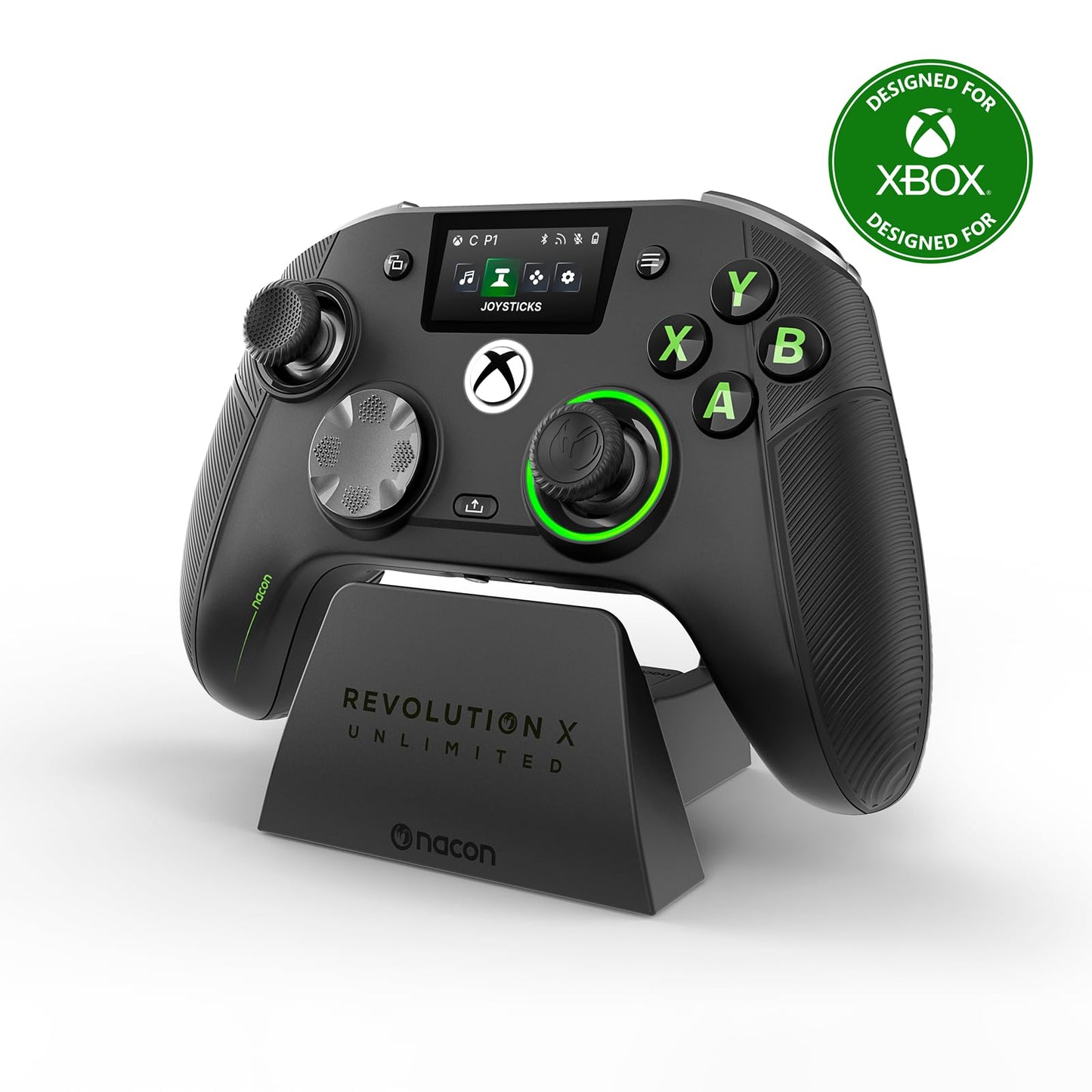 NACON Revolution X Unlimited Advanced Precision Controller Officially Licensed for Xbox Series X | S, Xbox One, Windows 10/11 PC & Android - Wired and Wireless - Charging Station