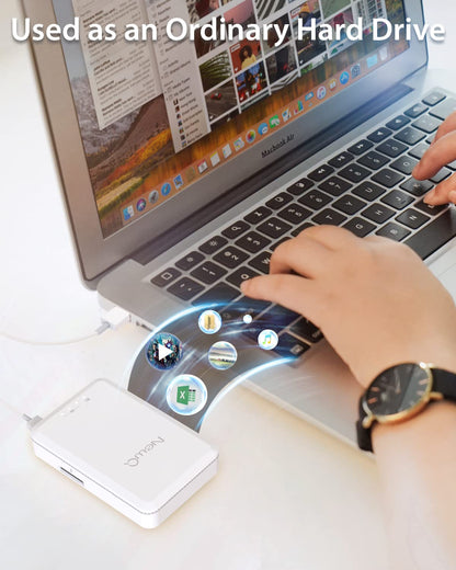 NEWQ 1 TB externe Festplatte für iPhone, iPad, MacBook – USB 3.0, 2.0, 2.0 3.0 – Kompatibel mit iOS &amp; Android, Speichern von Fotos, Videos, Musik, Dokumenten