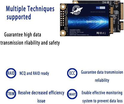 SSD mSATA 60GB Dogfish Internal Solid State Drive High Performance Hard Drive for Desktop Laptop SATA III 6Gb/s mini sata ssd(60GB MSATA)