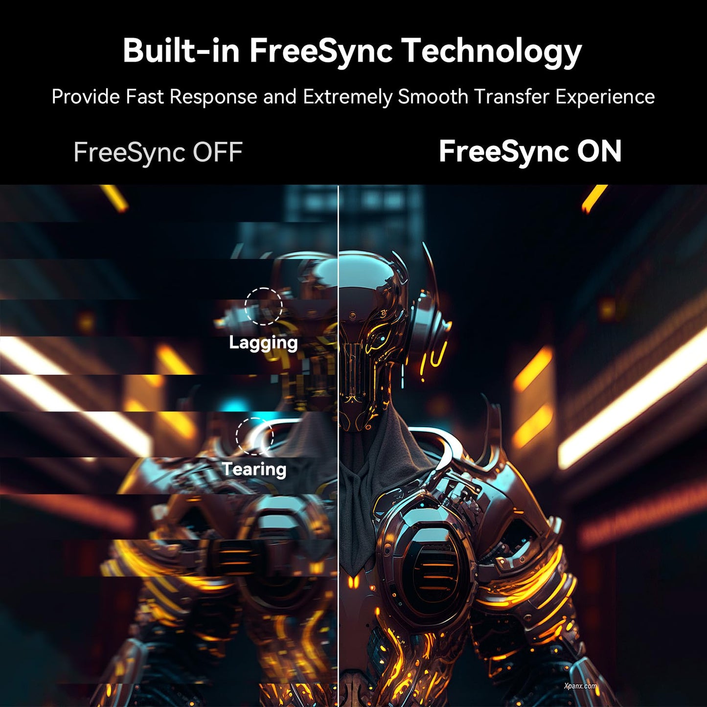 SANSUI 32 Zoll Curved 240Hz Gaming-Monitor mit hoher Bildwiederholfrequenz, FHD 1080P Gaming-PC-Monitor, HDMI DP1.4, Curved 1500R, 1Ms MPRT, HDR, Metallfuß, VESA-kompatibel (DP-Kabel inkl.)