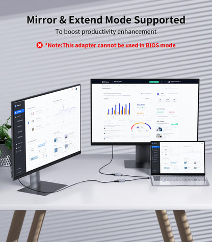 Reborn USB 3.0 auf DisplayPort Adapter, 1080P@60Hz USB 3.0 Stecker auf DisplayPort Buchse Multi-Display-Kabelkonverter, geeignet für MAC OS, Windows 7/8/10/11