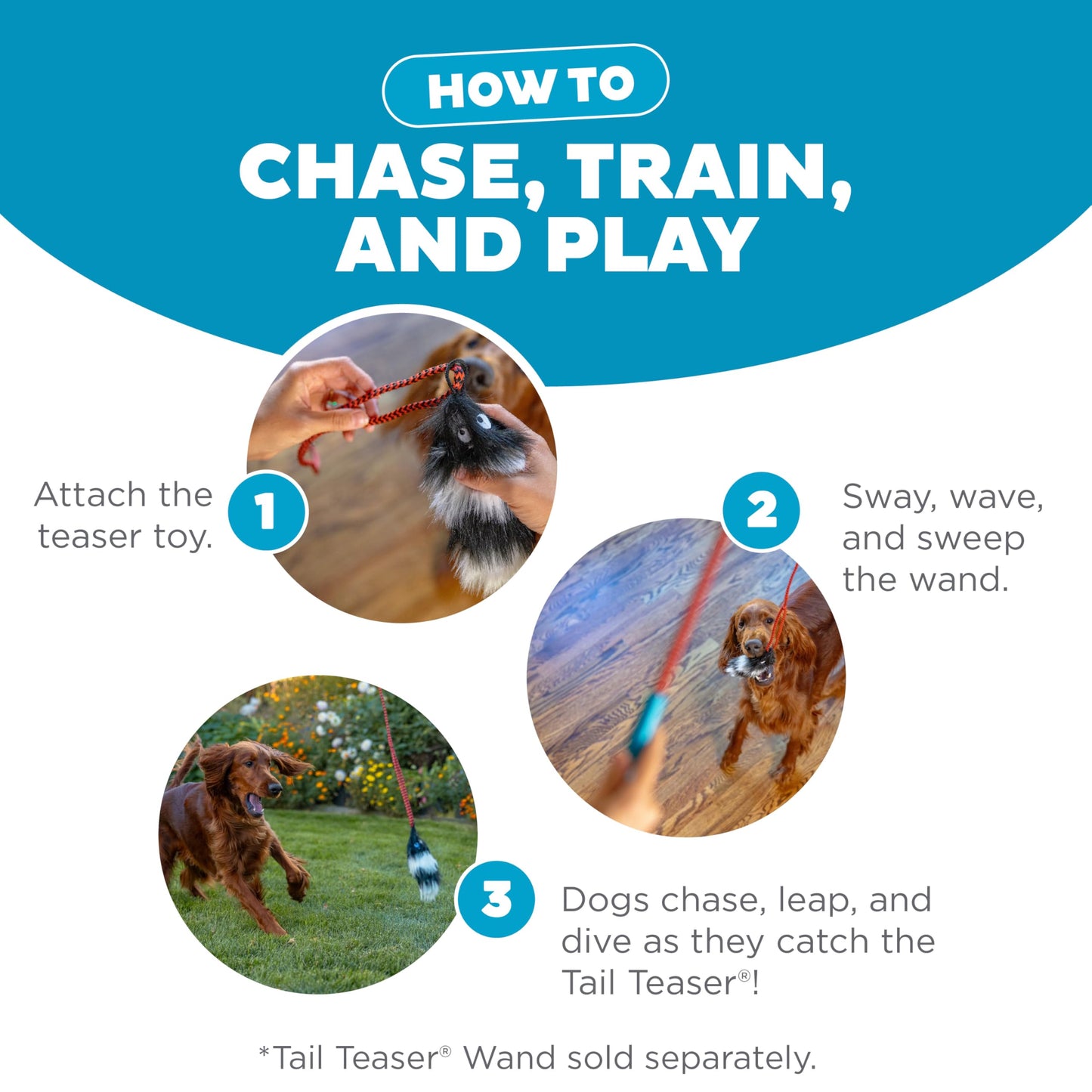 Outward Hound Tail Teaser Ersatzköder für Hunde-Teaserstab, Fuchs 