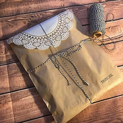 Baker Celebrations Weiße Runde Papier-Tischdeckchen mit Spitze, 4, 5, 6, 8, 10 und 12 Zoll, verschiedene Größen (Sortiment mit 120-20 Stück von jeder Sorte)