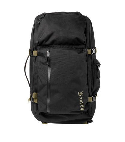 Roark 5 Day Mule 55L Rucksack, Mehrtages-Reiserucksack mit Laptopfach, Schwarz