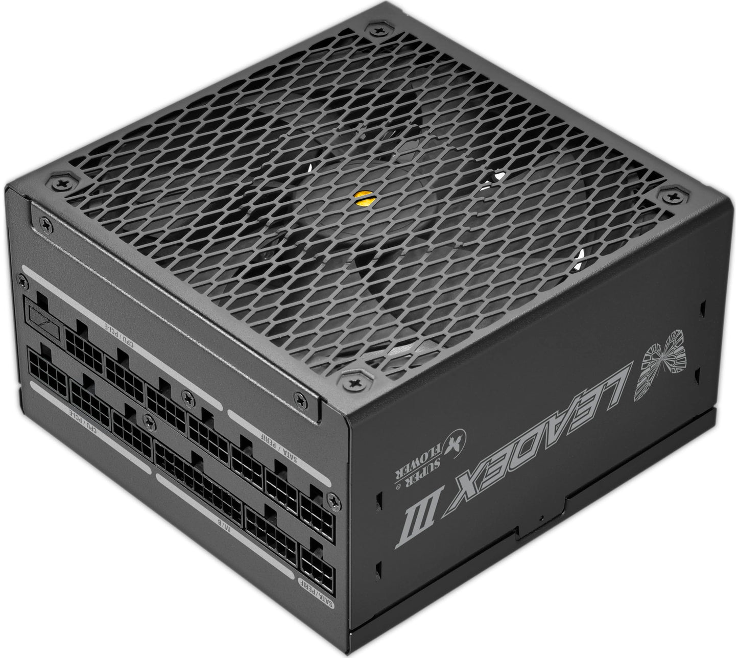 Super Flower Leadex III ATX 3.1 1000W, Cybenetics Platinum, 80+ Gold, 10 Years Warranty, ECO Semi-Fanless Mode, FDB Fan with Copper Shaft, Full Modular Power Supply, SF-1000F14GE, Black