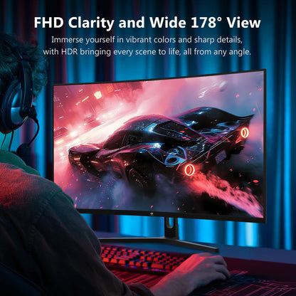 Z-Edge 32 inch Curved Gaming Monitor, FHD 1080P 240Hz Curved Monitor,1500R Computer Monitor, MPRT 1ms Monitor, UG32P 2X DP 1.4 Ports and 2X HDMI 2.0 Ports