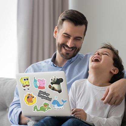 Mr. Pen Fun Covers - 131 pc Water Bottle Stickers with Memes and Vinyl