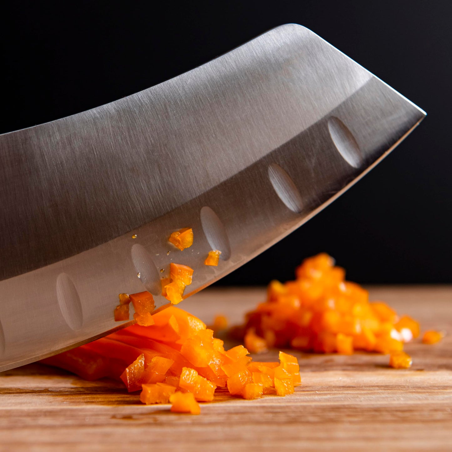 Oklahoma Joe's Blacksmith Cleaver & Chef Knife with Holster,Silver/Black