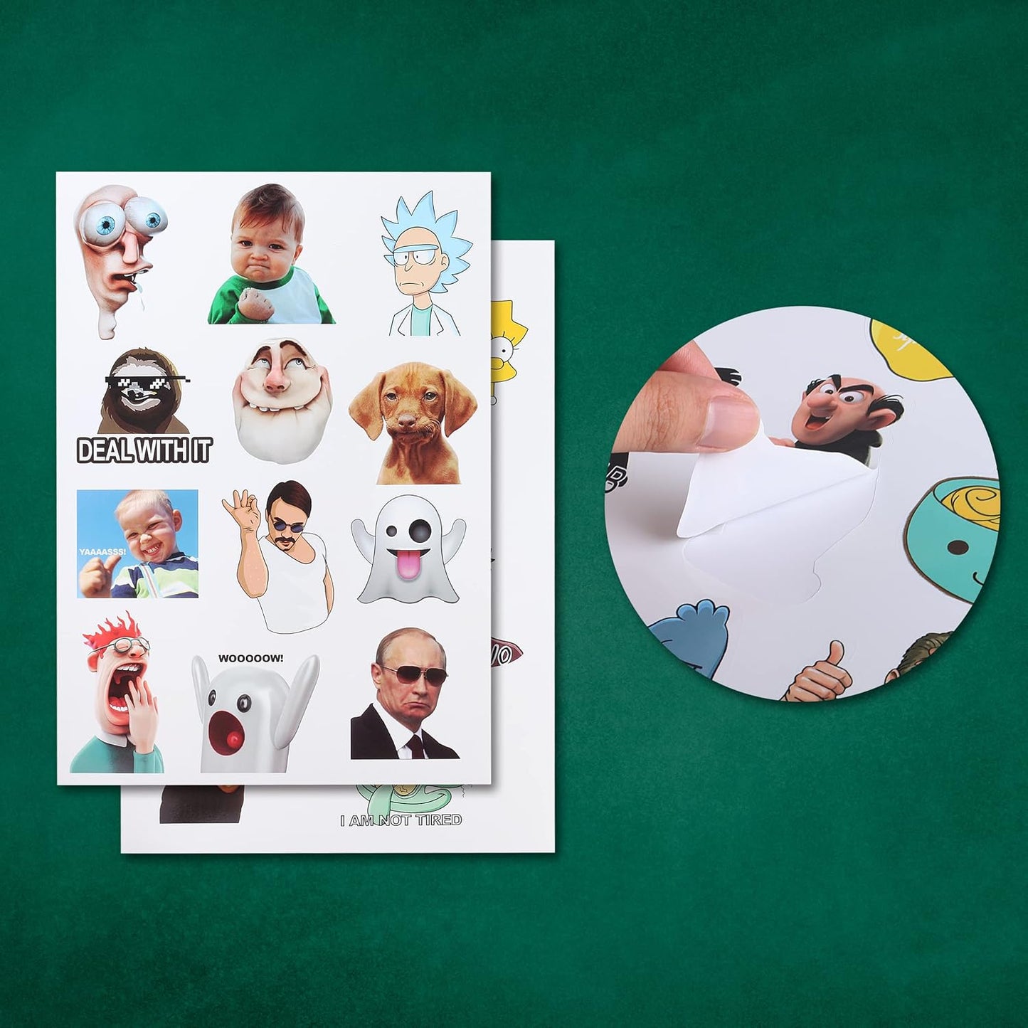 Mr. Pen Fun Covers - 131 pc Water Bottle Stickers with Memes and Vinyl
