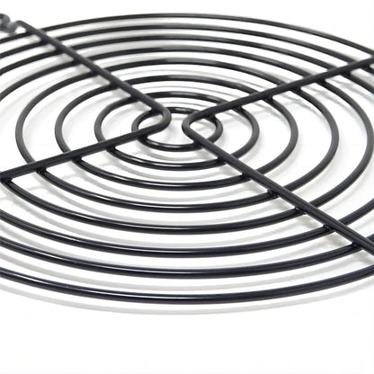 Nivithi 120mm Lüftergitter, PC-Lüfterabdeckung, Schwarzer PC-Lüftergitterschutz, Metall Silber Schwarz Ersatzschrauben, für PC-Lüfter, 2er-Pack.