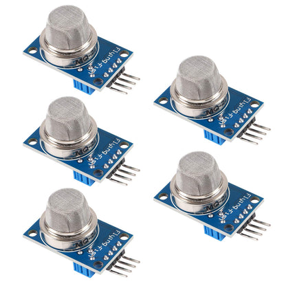 9pcs/Lot Gas Detection Sensor Module MQ-2 MQ-3 MQ-4 MQ-5 MQ-6 MQ-7 MQ-8 MQ-9 MQ-135 Sensor Module Gas Sensor Starter Kit for Arduino Raspberry Pi (9PCS/Lot)
