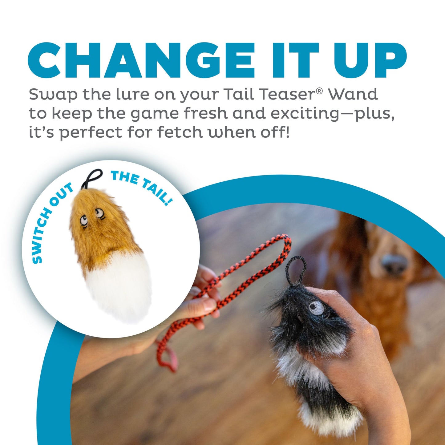 Outward Hound Tail Teaser Ersatzköder für Hunde-Teaserstab, Fuchs 