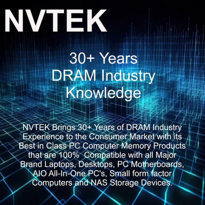 NVTEK 8GB (1X8GB) DDR3 1600MHZ PC3-12800 SODIMM 2Rx8 1.35V 204-PIN Non-ECC Laptop PC Computer Memory