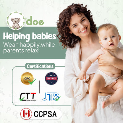 O'doe 17-teiliges BPA-freies Silikon-Baby-Fütterungsset | Dicke und weiche Saugnapfteller, Babyschalen, Holzgabel und -löffel und mehr | Macht die Mahlzeiten für Ihr Kleines einfach und unterhaltsam (Grün, V2)