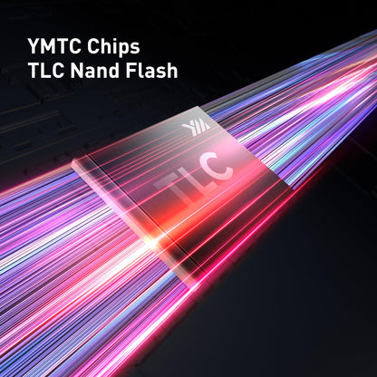 MOVE SPEED HB7450 2TB SSD for PS5 with Heatsink TLC NAND, PCIe 4.0 NVMe M.2 Internal Solid State Drive - Up to 7450MB/s, 3D Storage Expansion Compatible with PS5, Desktops and Laptops