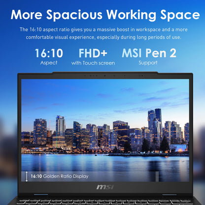MSI Summit 13 AI+ Evo (2024) 13,3" FHD+ Profi-Laptop: Intel Core Ultra 7-258V, ARC-Grafik, 32 GB LPDDR5X, 2 TB NVMe SSD, Thunderbolt 4, Windows 11 Pro: Tintenschwarz A2VMTG-017US