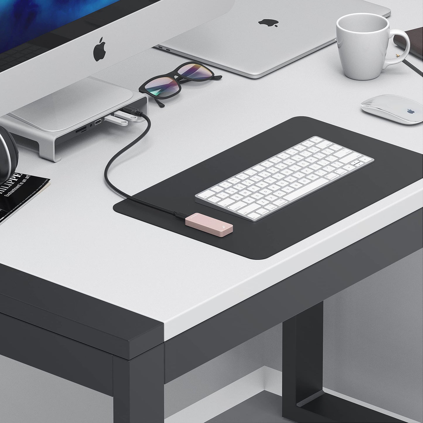 SABRENT 1TB Rocket Nano External Aluminum SSD Up to 1000MB/s (Pink) (SB-1TB-NANO-PNK)