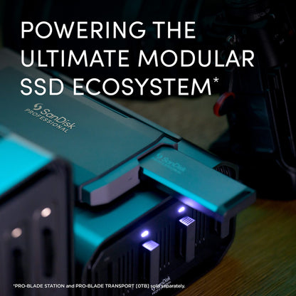 SanDisk Professional 4 TB PRO-Blade SSD Mag – Tragbares und modulares NVMe SSD Mag, extrem langlebig – SDPM1NS-004T-GBAND