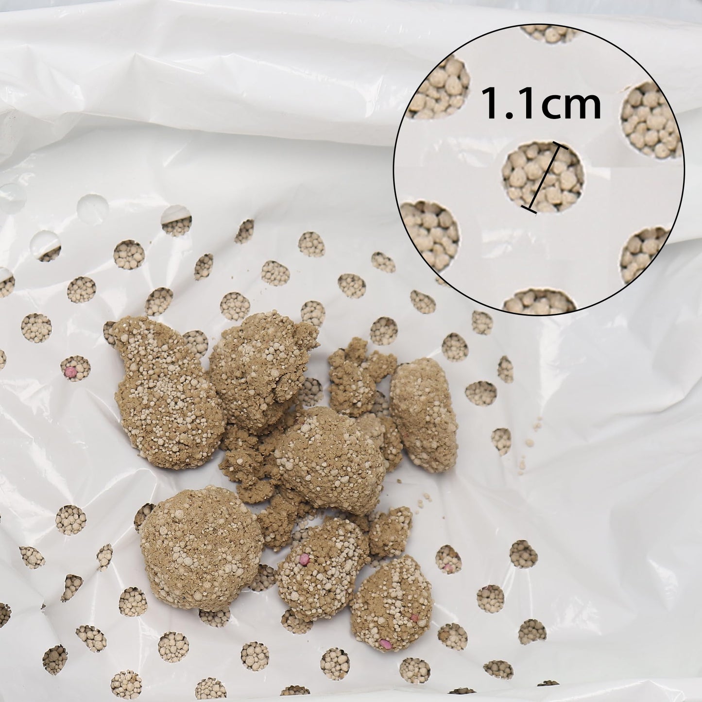 Sifting Cat Litter Box Liners Bags with Holes-Drawstring Scratch Resistant Waste (1, 36x18 Inch (Pack of 7))