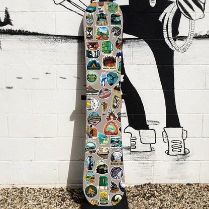 SEEYEON 200Pcs Outdoor Stickers for Kids Adults, Waterproof Camping Hiking for Water Bottle Laptop Scrapbook Luggage, Cute Adventure for Boys Girls