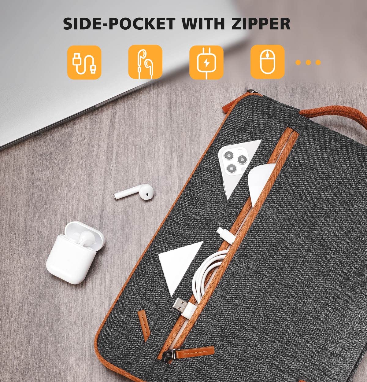 KIZUNA Laptoptasche, 17 Zoll, wasserabweisend, passend für 17,3" Lenovo Legion 5/5i/Dell G7 17/IdeaPad L340/HP Gaming Pavilion 17/Envy Laptop 17/Acer Chromebook 317/Asus, Schwarz 