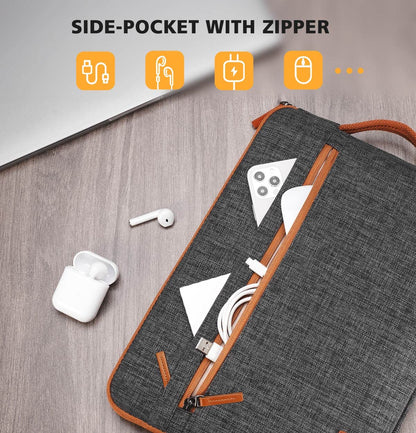 KIZUNA Laptoptasche, 17 Zoll, wasserabweisend, passend für 17,3" Lenovo Legion 5/5i/Dell G7 17/IdeaPad L340/HP Gaming Pavilion 17/Envy Laptop 17/Acer Chromebook 317/Asus, Schwarz 