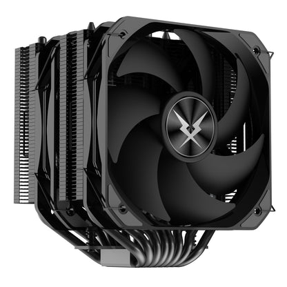 RUIX GT820 CPU Air Cooler, 8 Heat Pipes, Dual Tower, 130mm PWM Fan, 240W TDP, for AMD AM4 AM5/Intel LGA 1851/1700/1200/115X, Black - No Light