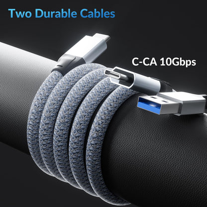 SETMSPACE External Hard Drive, External SSD 500G, Portable Hard Drive 10Gbps | 1030MB/s, USB C Hard Drive for Storage and Backup, High-End Solid State External Hard Drive for Mac, Xbox [LP10-500G]