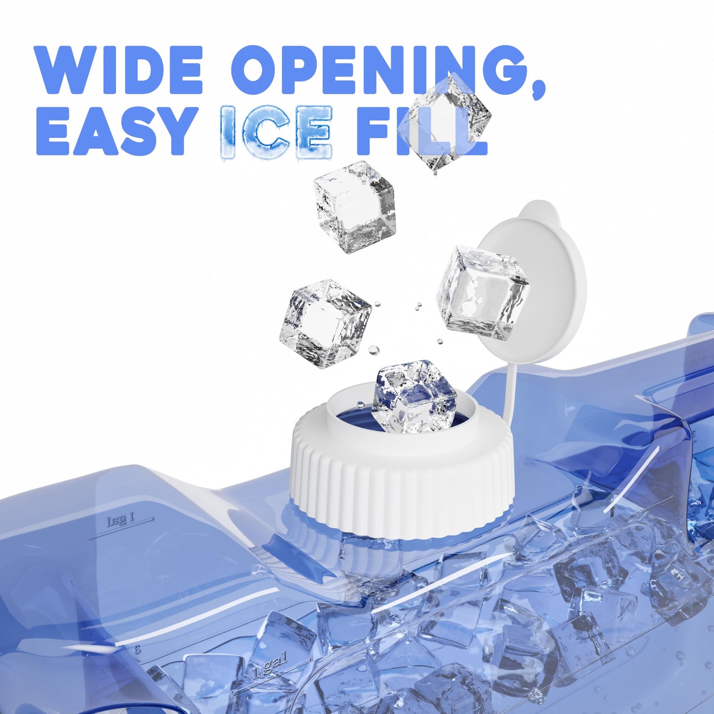 1,1-Gallonen-Wasserspender für den Kühlschrank mit Zapfhahn – BPA-freier, schlanker Wasserkrug aus Kunststoff mit auslaufsicherem Ausgießer | Nachfüllbarer Wasserbehälter für den Kühlschrank, praktische Griffe