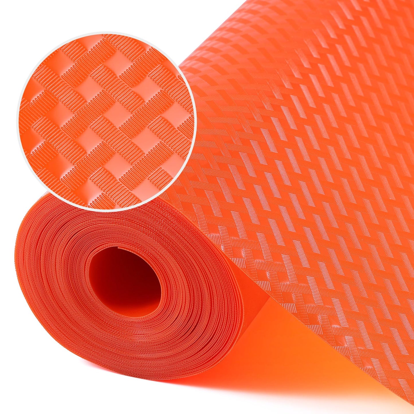 Shelf Liners for Kitchen Cabinets Refrigerator Liners Waterproof & Oil-Proof Kitchen Cupboard Liner Plastic Drawer Mats EVA Material Non Adhesive Fridge Liner for Shelves Gray 11.8 x 59 Inch