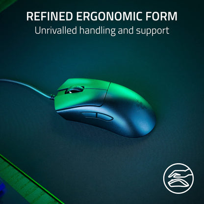 Razer DeathAdder V3 Kabelgebundene Gaming-Maus: Ultraleicht (59 g) – Optischer Focus Pro 30K-Sensor – Schnelle optische Schalter der 3. Generation – 8.000 Hz HyperPolling – 6 programmierbare Tasten – Ergonomisches Design – Speedflex-Kabel – Schwarz