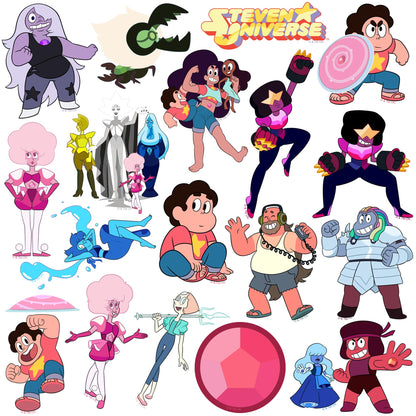 Steven Universe 50ct Vinyl Large Deluxe Stickers Variety Pack - Laptop, Water Bottle, Scrapbooking, Tablet, Skateboard, Indoor/Outdoor