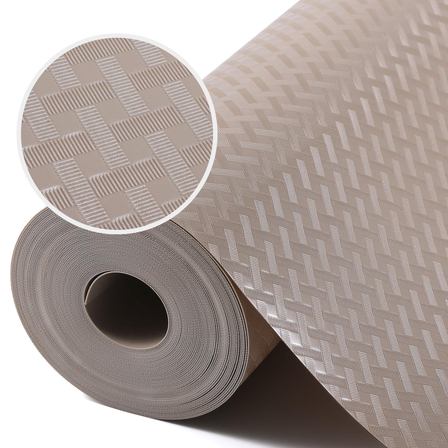 Shelf Liners for Kitchen Cabinets Refrigerator Liners Waterproof & Oil-Proof Kitchen Cupboard Liner Plastic Drawer Mats EVA Material Non Adhesive Fridge Liner for Shelves Gray 11.8 x 59 Inch