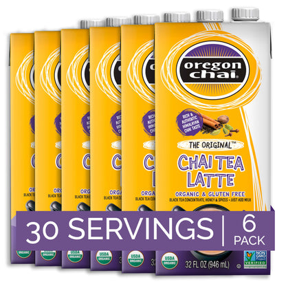 Oregon Chai Original Chai Concentrate, 32 Fluid Ounce (Pack of 6)
