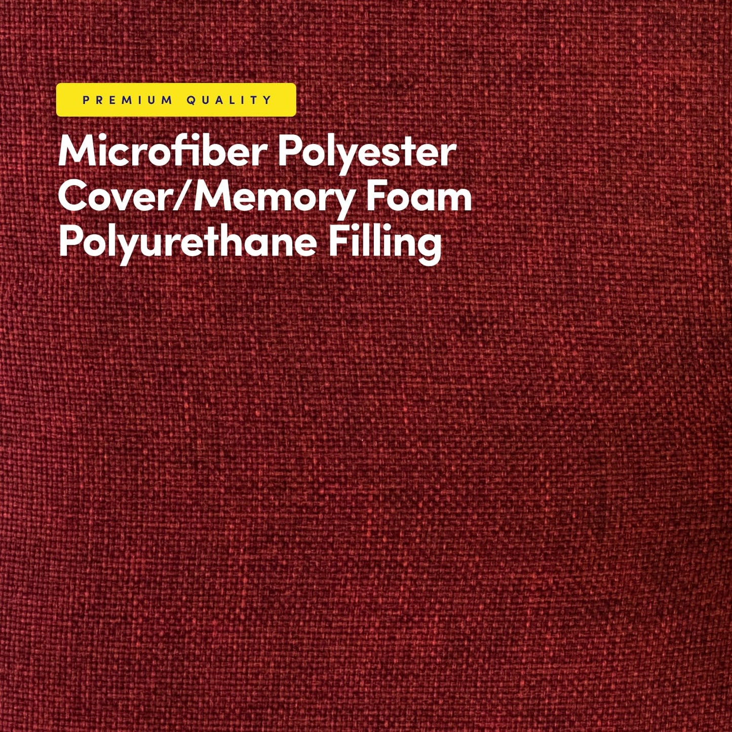 Sweet Home Collection Stuhlkissen aus Memory-Schaum, gesteppt, rutschfeste Gummirückenlehne, U-förmig, 43 x 41 cm, 6er-Pack, Weinrot