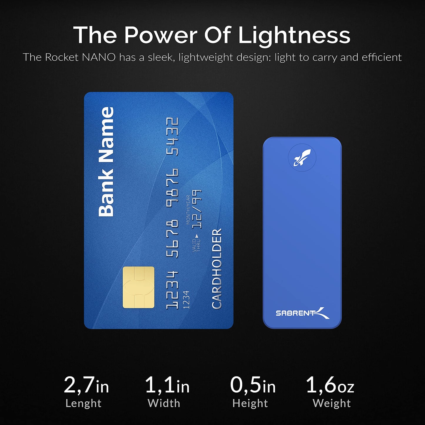 SABRENT 1TB Rocket Nano External Aluminum SSD Up to 1000MB/s (Pink) (SB-1TB-NANO-PNK)