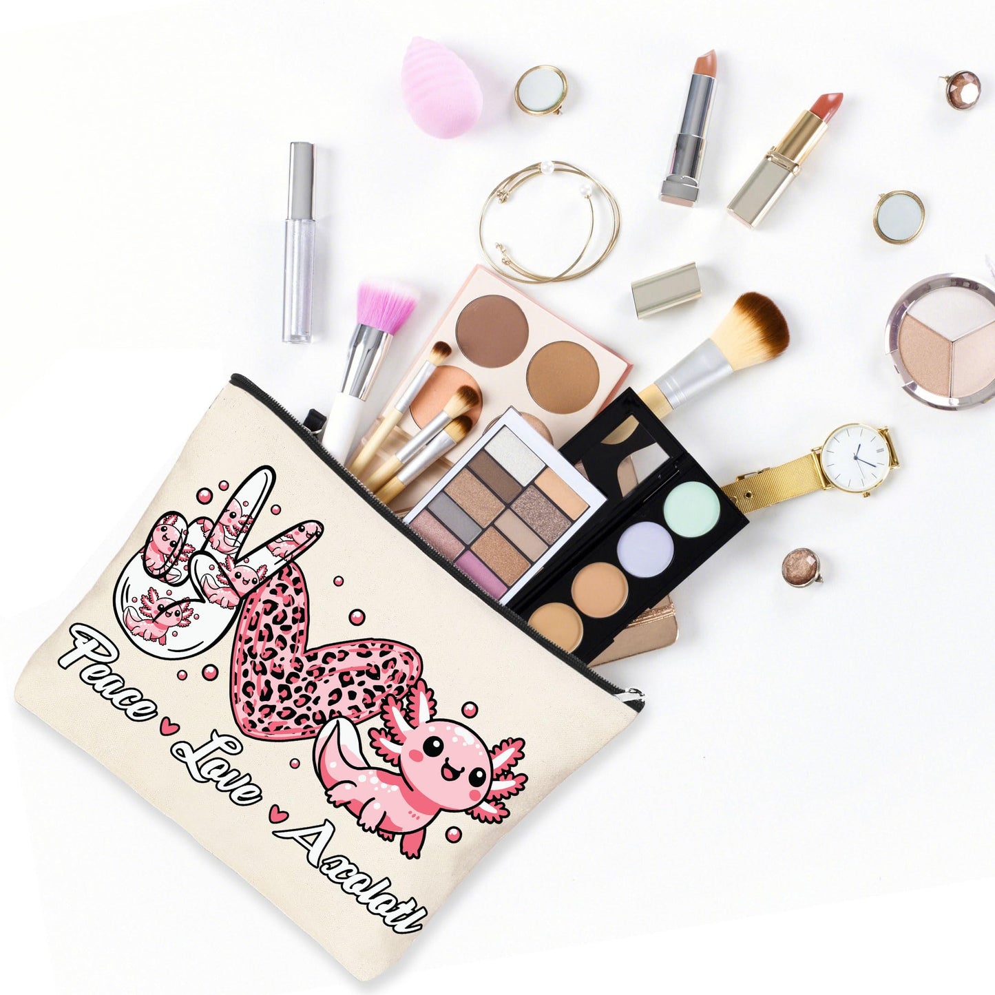 TENICER Axolotl Gifts for Girls 7pcs Birthday Gift Basket for Axolotls Lovers Daughter Granddaughter Niece