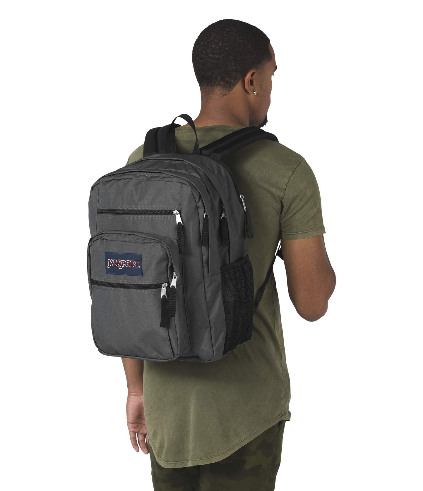 JanSport Laptop-Rucksack – Computertasche mit 2 Fächern, ergonomischen Schultergurten, 15-Zoll-Laptopfach, Tragegriff – Bücherrucksack – Erdbeer-Dusche 