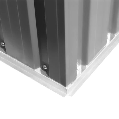 Gartenschuppen Grau Metall 257 x 205 x 178 cm