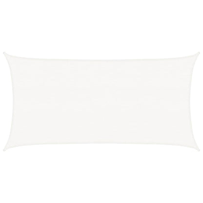 Sonnensegel HDPE Rechteckig 2 x 4 m Weiß