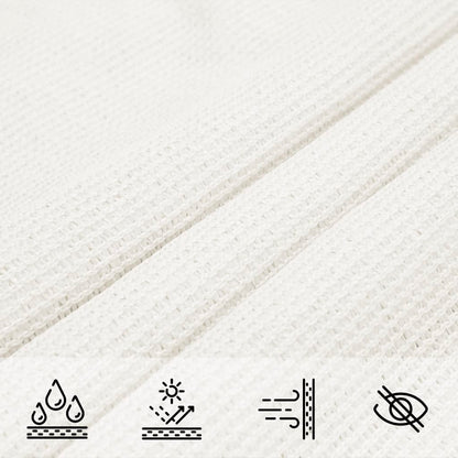 Sonnensegel HDPE Rechteckig 2 x 4 m Weiß