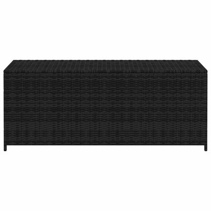 Garden-Auflagenbox Schwarz 150x50x60 cm Poly Rattan