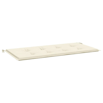 Gartenbank-Auflage Creme 120x50x3 cm Oxford-Gewebe