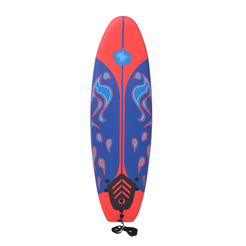 Surfbrett Blau und Rot 170 cm